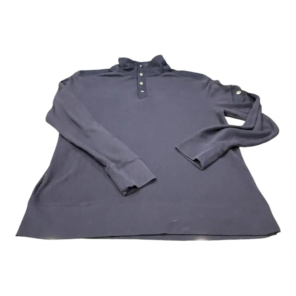 Banana Republic Snap Collar Pullover Thermal Texture,‎ Size L